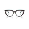 Ray Ban Doreen Optics Eyeglasses Brown On Transparent Blue Frame Clear Lenses Polarized 48-19 In Brown On Transparent Blue