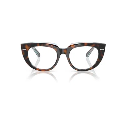 Ray Ban Doreen Optics Eyeglasses Dark Havana On Multicolor Frame Clear Lenses Polarized 50-19
