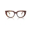 Ray Ban Doreen Optics Eyeglasses Light Havana On Multicolor Frame Clear Lenses Polarized 50-19 In Light Havana On Multicolor