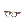 Ray Ban Doreen Optics  Hell Havana Auf Multicolor Fassung Klar Glas Polarisiert 48-19 In Hell Havana Auf Multicolor