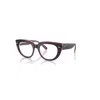 Ray Ban Doreen Optics  Violett Auf Rosa Transparent Fassung Klar Glas Polarisiert 50-19 In Violett Auf Rosa Transparent