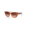 Ray Ban Doreen Sonnenbrillen Rot Havana Auf Transparent Multicolor Fassung Rosa Glas 49-20 In Rot Havana Auf Transparent Multicolor