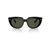 Ray Ban Doreen Sunglasses Black Frame Green Lenses 52-20 In Black