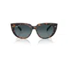 Ray Ban Doreen Sunglasses Dark Havana On Transparent Multicolor Frame Blue Lenses Polarized 52-20 In Dark Havana On Transparent Multicolor