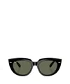 Ray Ban Doreen Sunglasses Black Frame Green Lenses 52-20 In Green