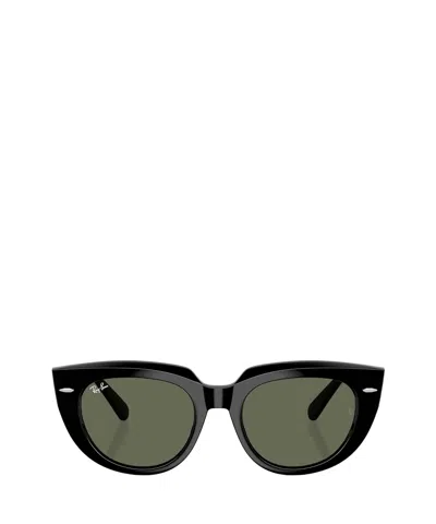 Ray Ban Doreen Sunglasses Black Frame Green Lenses 52-20