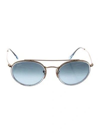 Pre-owned Ray Ban Double Bridge Round Sunglasses In Multi