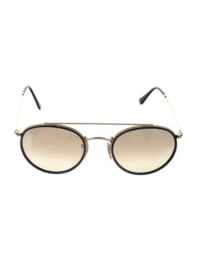 Pre-owned Ray Ban Double Bridge Round Sunglasses In Multi