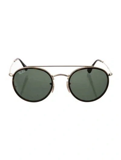 Pre-owned Ray Ban Double Bridge Round Sunglasses In Multi