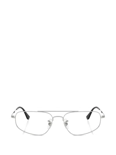Ray Ban Double-bridge Pilot-frame Glasses In Transparent