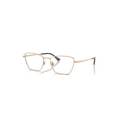 Ray Ban Drea Optics Bio-based  Rosegold Fassung Klar Glas Polarisiert 53-18 In Gold
