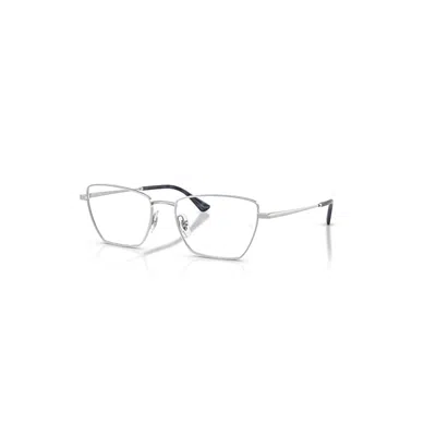 Ray Ban Drea Optics Bio-based  Silber Fassung Klar Glas Polarisiert 56-18 In Silver