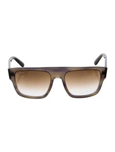 Pre-owned Ray Ban Drifter Wayfarer Sunglasses In Brown