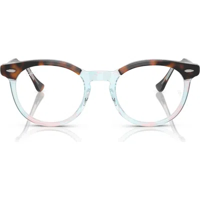 Ray Ban Ray-ban Eagle Eye 51mm Square Optical Glasses In Dk Havana