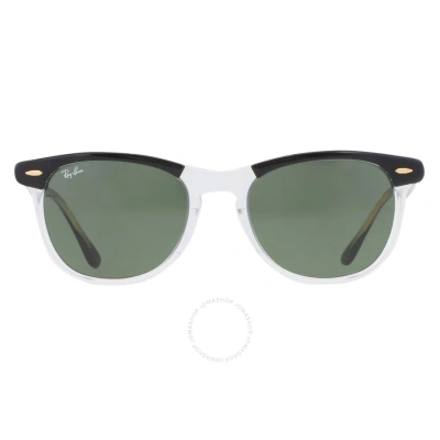 Ray Ban Eagle Eye Green Pillow Unisex Sunglasses Rb2398 129431 56 In Black / Green