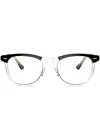 Ray Ban Ray-ban Eagle Eye Round Frame Glasses In Schwarz