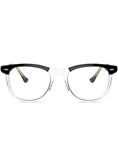 Ray Ban Eagle Eye Round-frame Glasses In Schwarz