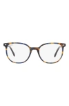 Ray Ban Elliot 48mm Irregular Optical Glasses In Yellow