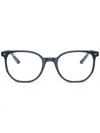 Ray Ban Elliot Blue On Transparent Blue In 蓝色