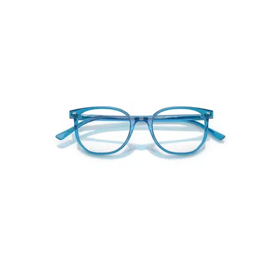 Ray Ban Elliot Optics Eyeglasses Blue Frame Clear Lenses Polarized 48-19