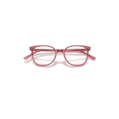 Ray Ban Elliot Optics Eyeglasses Pink Frame Clear Lenses Polarized 50-19