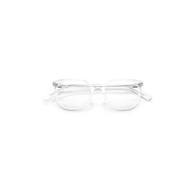 Ray Ban Elliot Optics Eyeglasses Transparent Frame Clear Lenses Polarized 48-19