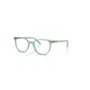 Ray Ban Elliot Optics Eyeglasses Light Green Frame Clear Lenses Polarized 52-19 In Hellgrün