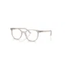Ray Ban Elliot Optics Online Only  Hellbraun Transparent Fassung Klar Glas Polarisiert 50-19