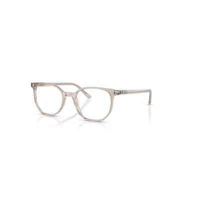 Ray Ban Elliot Optics Online Only  Hellbraun Transparent Fassung Klar Glas Polarisiert 50-19