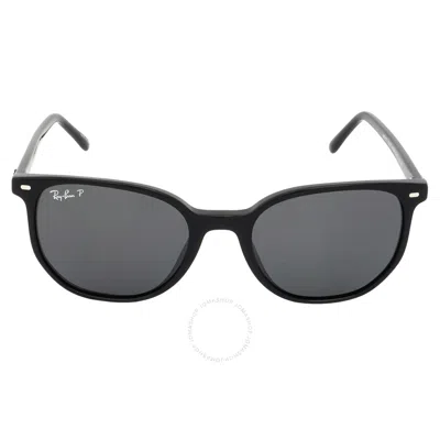 Ray Ban Elliot Polarized Black Square Unisex Sunglasses Rb2197 901/48 52