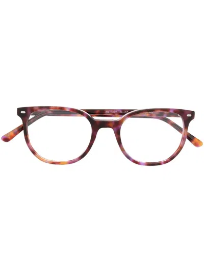 Ray Ban Elliot Square-frame Optical Glasses In Braun
