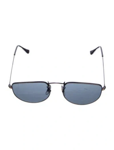 Pre-owned Ray Ban Elon Aviator Sunglasses In Brown