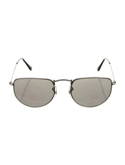 Pre-owned Ray Ban Elon Aviator Sunglasses In Grey