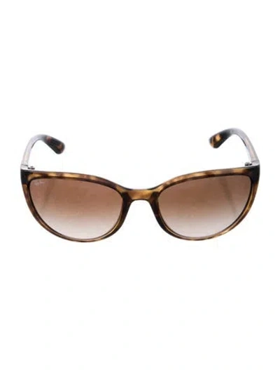 Pre-owned Ray Ban Emma Cat-eye Sunglasses In Brown