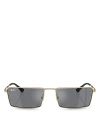 Ray Ban Ray-ban Emy 56mm Rectangular Sunglasses In Light Gold