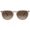 Ray Ban Ray-ban Erika 54mm Gradient Round Sunglasses In Brown / Dark
