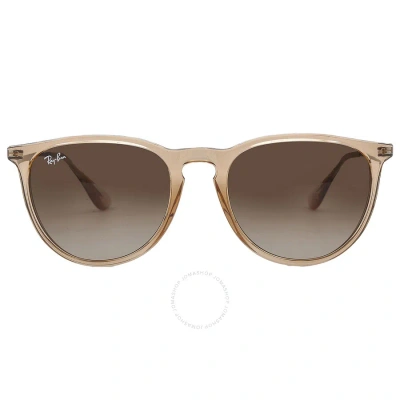 RAY BAN RAY BAN ERIKA COLOR MIX BROWN GRADIENT DARK BROWN CAT EYE LADIES SUNGLASSES RB4171 651413 54