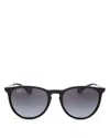 Ray Ban Ray-ban Erica Polarized Classic Round Sunglasses, 54mm In Black / Gray / Grey