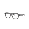 Ray Ban Erik Optics Eyeglasses Opal Dark Grey Frame Clear Lenses Polarized 51-19 In Opal Dark Grey