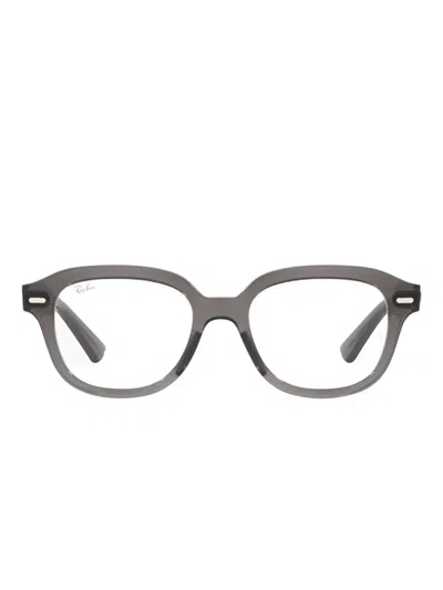 Ray Ban Erik Square-framed Glasses In Gray