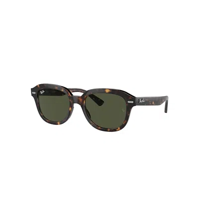 Ray Ban Erik Sunglasses Havana Frame Green Lenses 53-20
