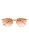 Ray Ban Ray-ban Erika 54mm Gradient Round Sunglasses In Beige