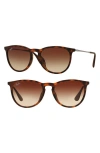 Ray Ban Gradient Aviator Sunglasses In Tortoise/silver