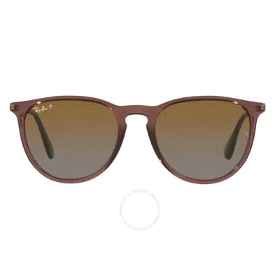 Ray Ban Erika Classic Brown Gradient Phantos Ladies Sunglasses Rb4171 6593t5 54 In Brown / Dark