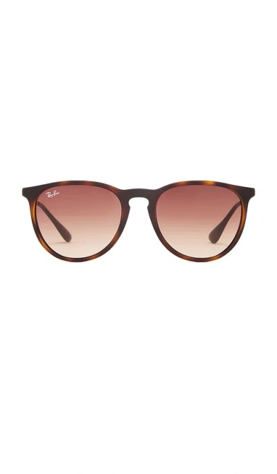 Ray Ban Erika Classic Sunglasses In Rubber Havana