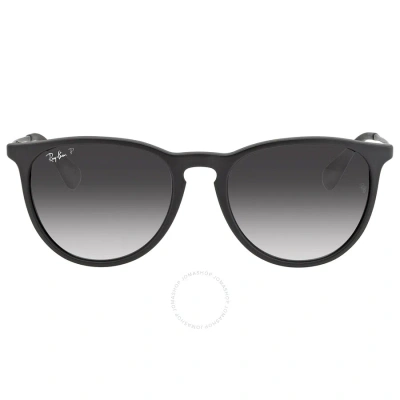 Ray Ban Erika Color Mix Polarized Grey Gradient Phantos Ladies Sunglasses Rb4171 622/t3 54 In Black / Grey