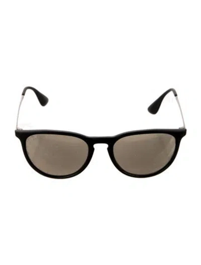 Pre-owned Ray Ban Erika Color Mix Wayfarer Sunglasses In Black