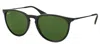 Ray Ban Erika Rb 4171 601/2p Unisex Round Sunglasses In Black