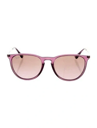 Pre-owned Ray Ban Erika Round Sunglasses In Multi