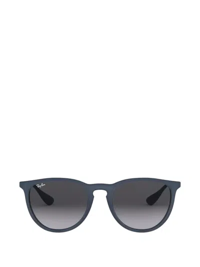 Ray Ban Erika Round-frame Sunglasses In Green